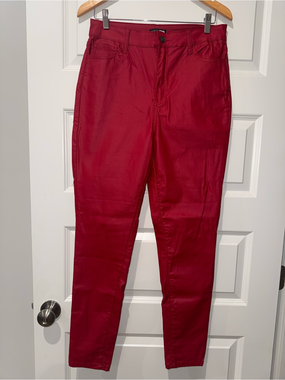 Fashion Nova Women’s Crimson Faux Leather Pants